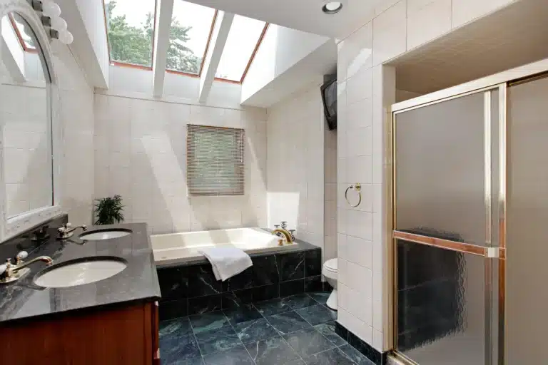 skylight in bathroom